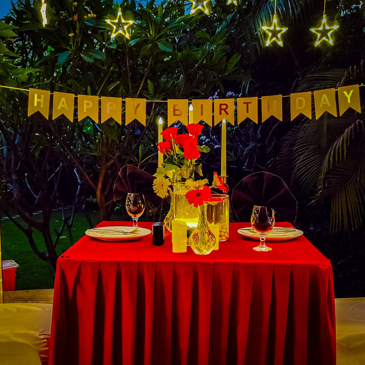 Private Poolside Cabana Candle Light Dinner at The Manohar, Begumpet