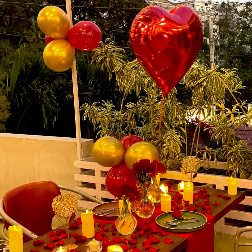 Top Ideas to Celebrate Valentines day in Hyderabad over a candle light dinner organised by miraculous memories
