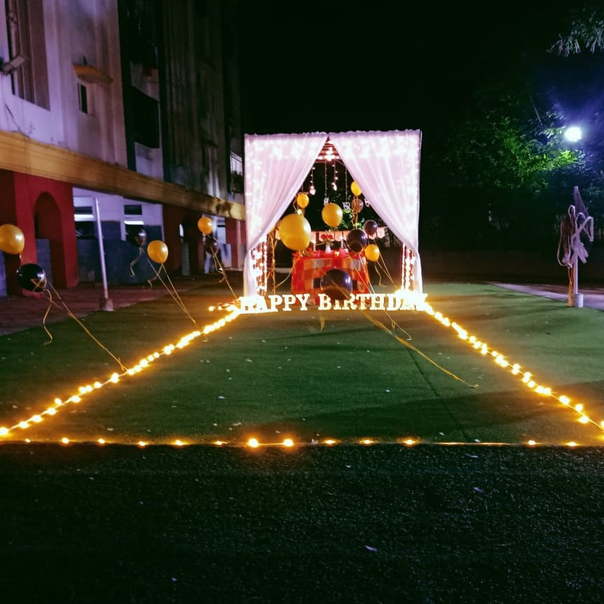 Cabana Candle Light Dinner at Home with Miraculous Memories in Hyderabad