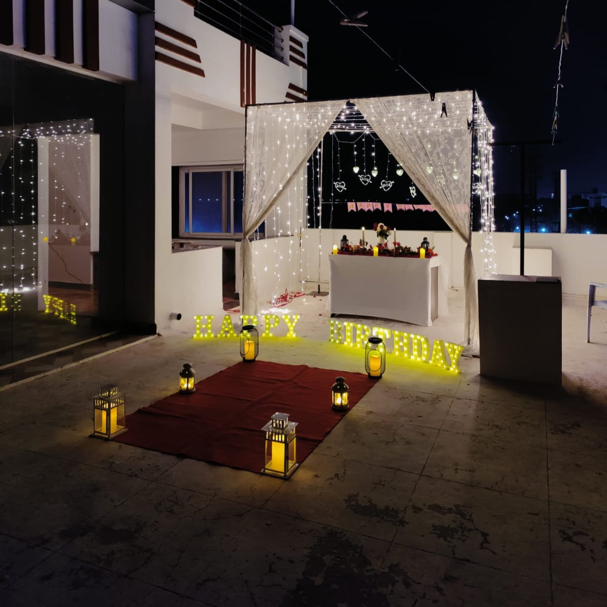Birthday Decoration at Home or Terrace in Hyderabad