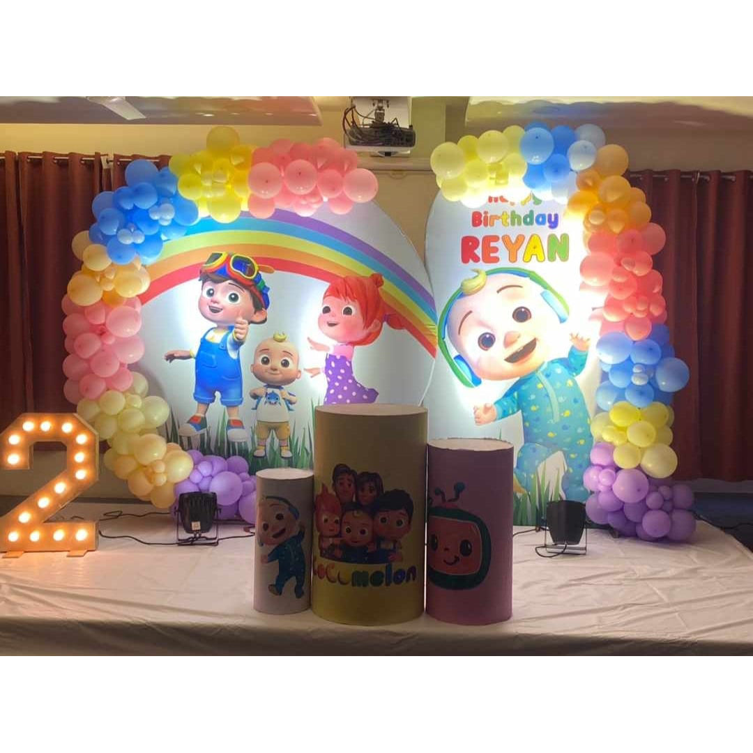 Cocomelon Theme Balloon Decoration in Hyderabad - (Decor - 1)