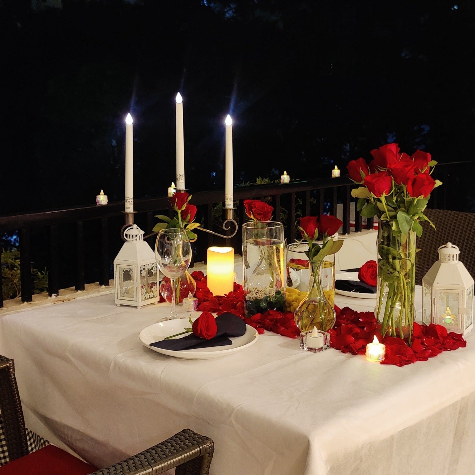Miraculous Memories Candle Light Dinner in Private Balcony in Hyderabad