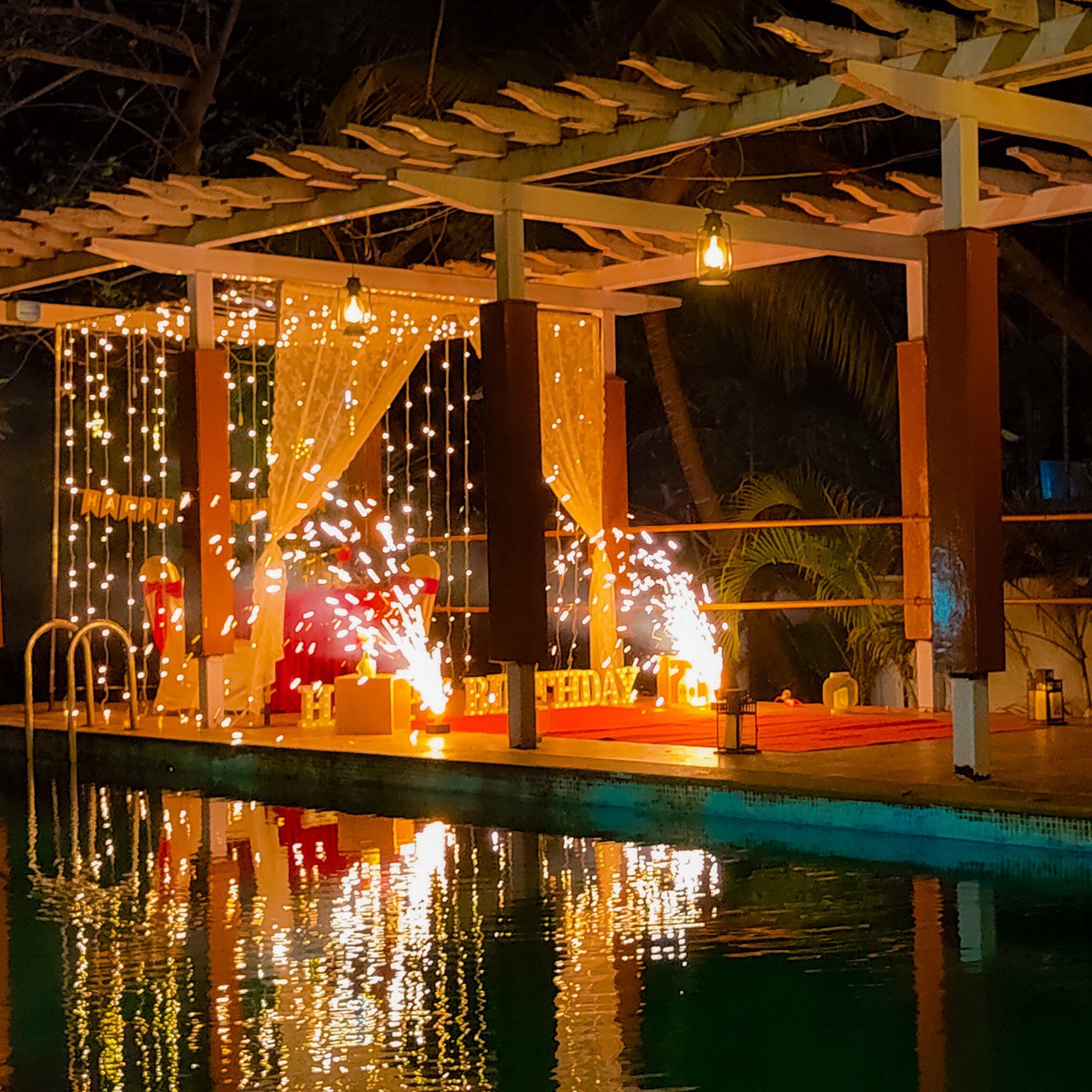 Private Poolside Cabana Candle Light Dinner at The Manohar, Begumpet