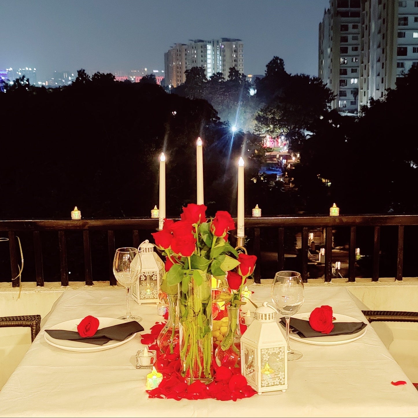 Best Private City View Candle Light Dinner in Hyderabad