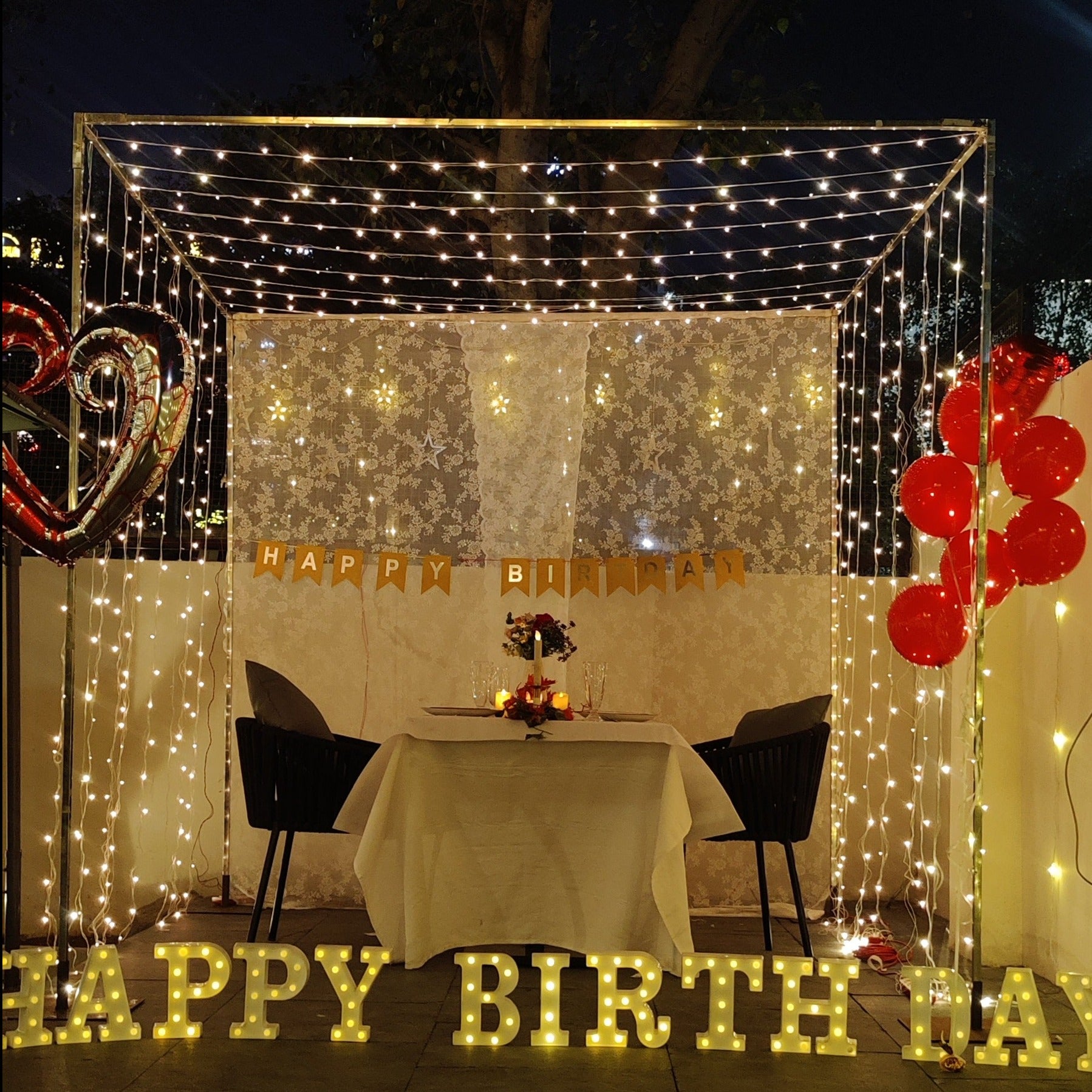 Romantic Candle Light Dinner in Hyderabad by Miraculous Memories