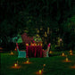 "Exquisite anniversary celebration in Hyderabad featuring a premium candle light dinner under the stars."