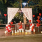 Private cabana candle light dinner in Hyderabad with cold firecrackers and a personal butler for special occasions.