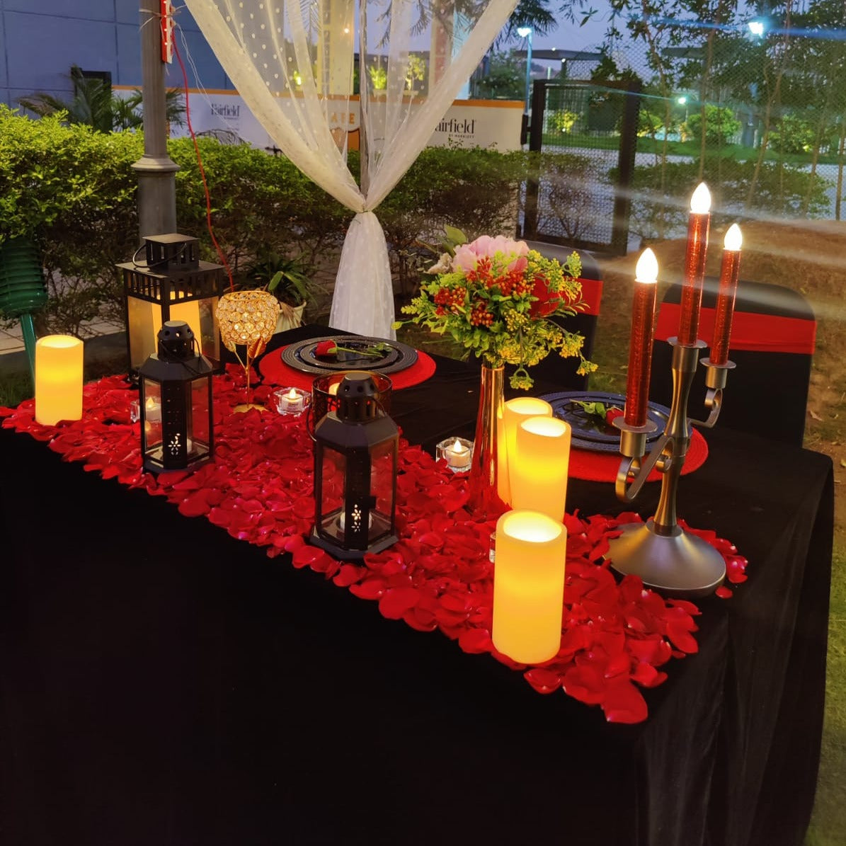 Candle Light Dinner in Hyderabad at Fairfield by Marriott