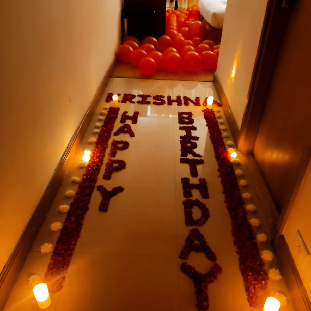 Romantic Room Decoration for Couples in Hyderabad for Birthday or Anniversary Surprises