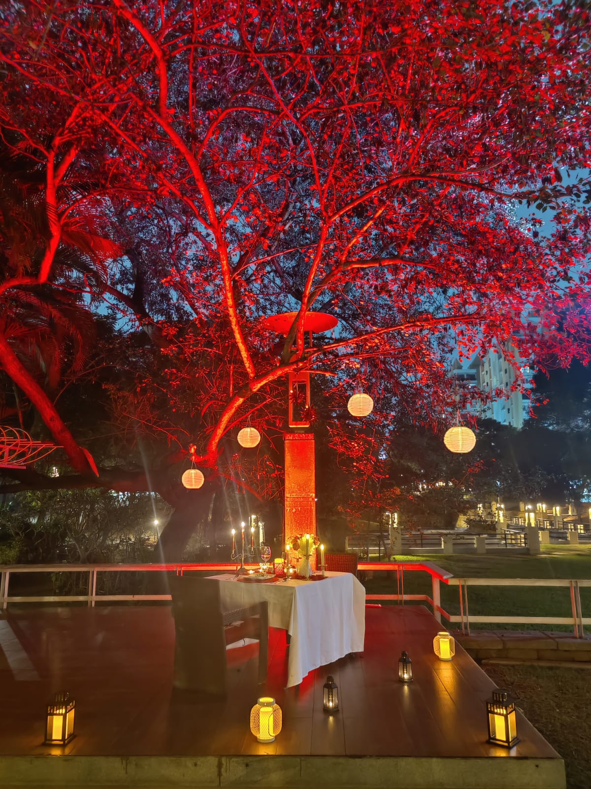 Open Air Candle Light  Dinner at Ellaa Hotel, Gachibowli