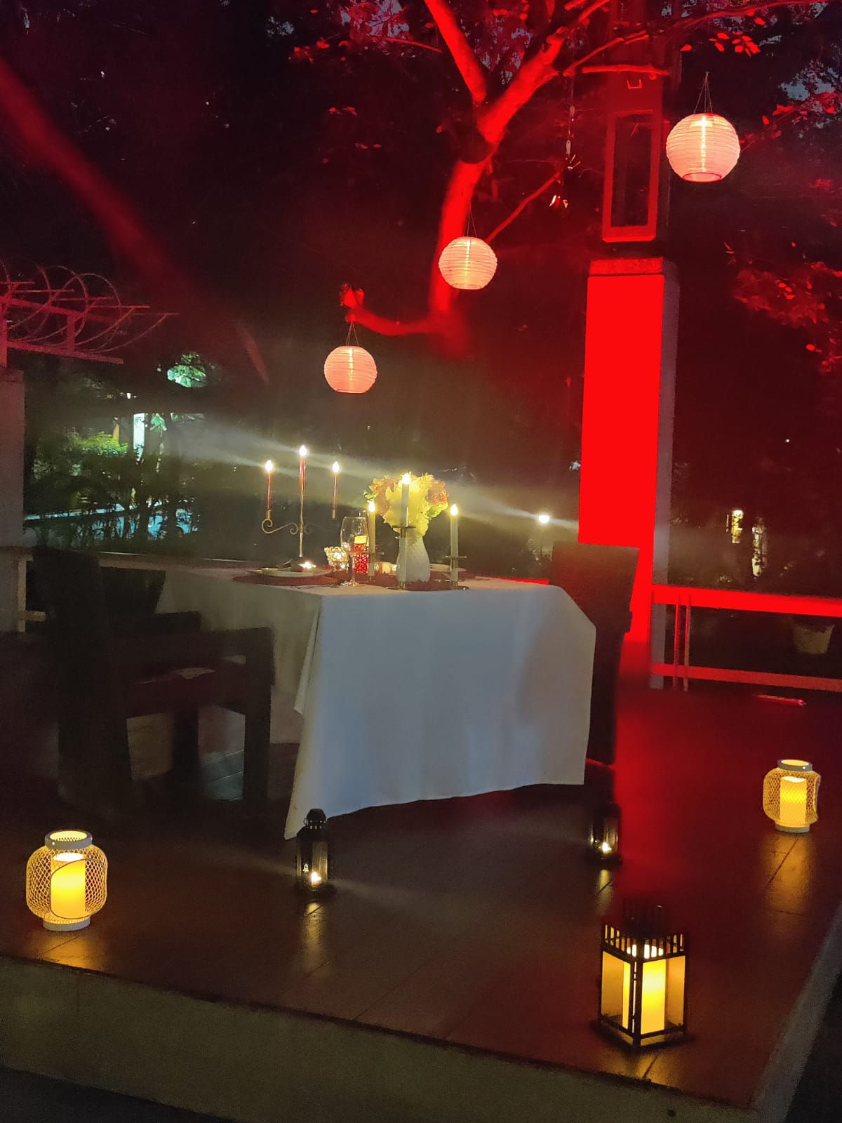 Open Air Candle Light  Dinner at Ellaa Hotel, Gachibowli