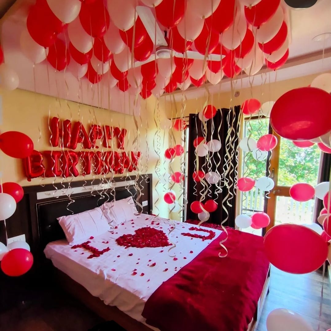 Home Room Decoration for Birthday in Hyderabad